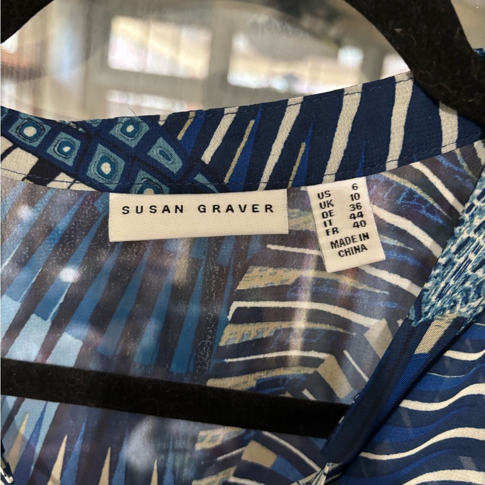 Susan graver Patterned Women's Top - Picture 2 of 3
